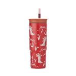 24oz Tumbler - Splash resistant. Carbonation friendly. 2-in-1 lid.