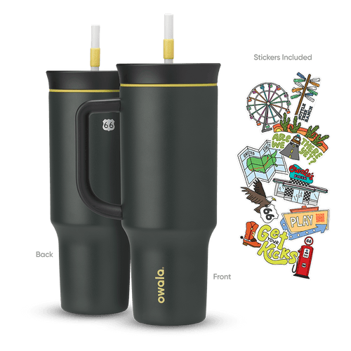 40oz Tumbler 40oz - Splash resistant. Carbonation friendly. 2-in-1 lid.